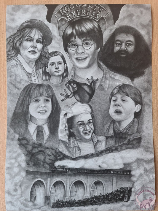 The Process of Drawing Harry Potter : First Meeting on the Hogwarts Express