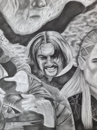 Lord of the Rings Fine Art Print - Fly You Fools